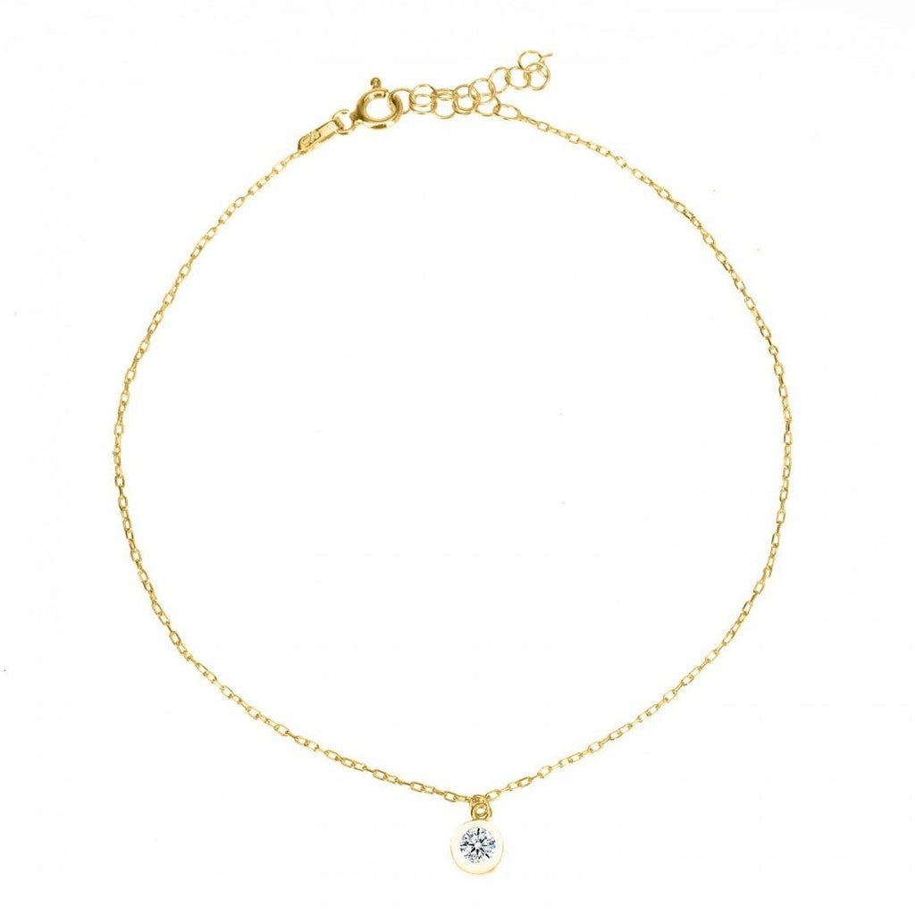 Mati Enamel Stirling Silver Anklet