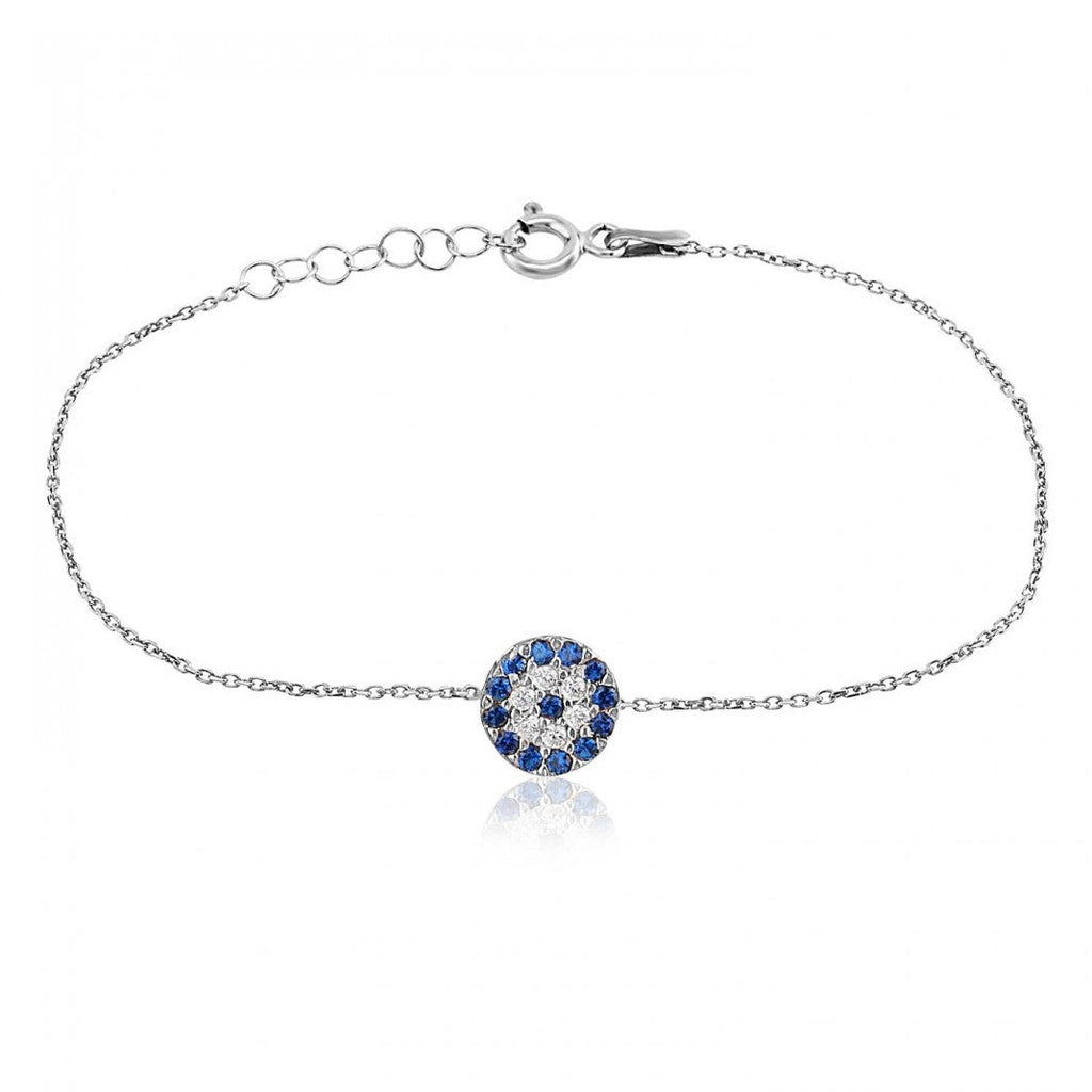 Evil eye Cross Bracelet 925