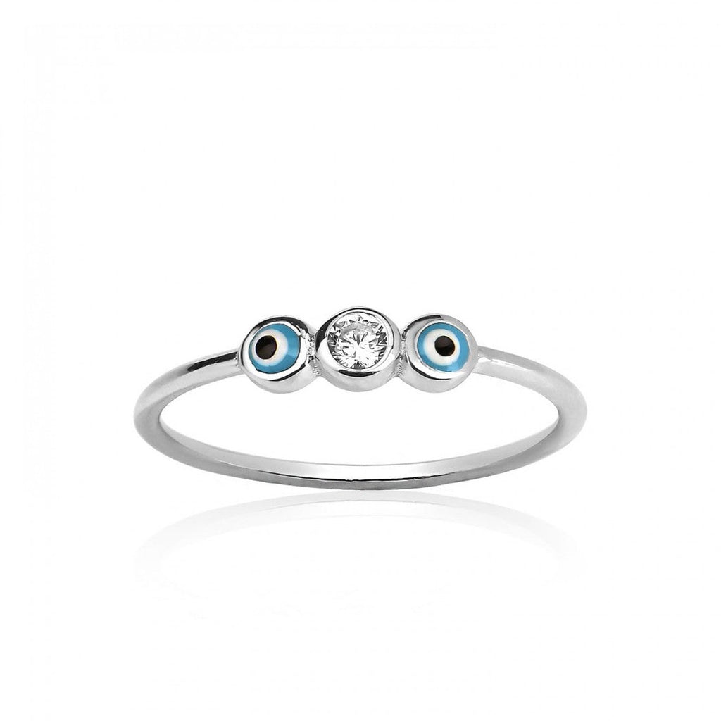 Trio Evil Eye Ring