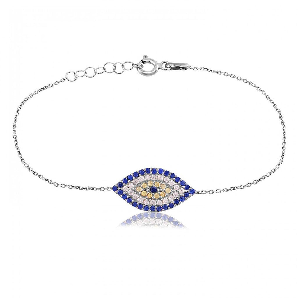 Blue Eye  Silver Bracelet 925