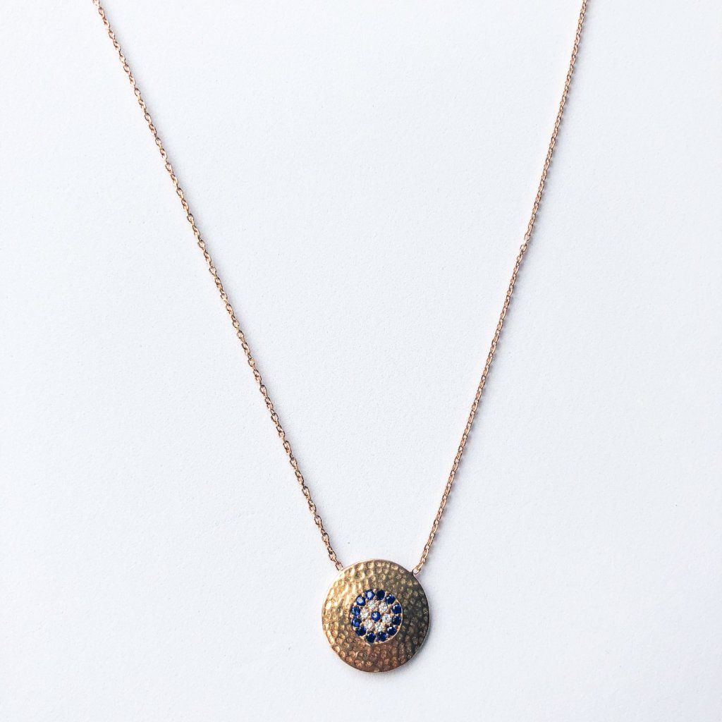 Round Eye Rose Gold Necklace