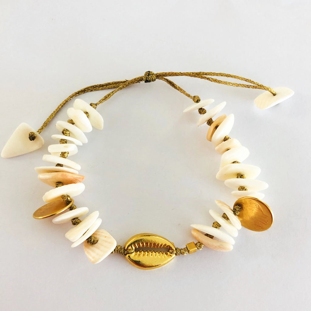 Shell & Coin Anklet